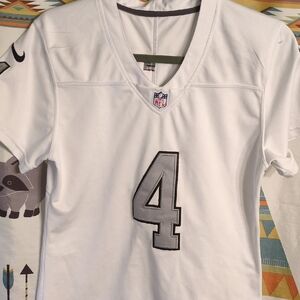 Nike Kids White NFL Jersey with Gray Number 4